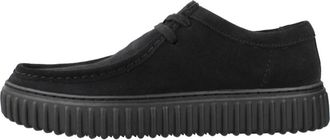 Clarks Torhill Lo - Heren - Veterschoenen - Zwart - 42 EU - Leer - Schoenen