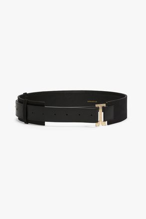 Victoria Beckham Wide Dorian Tuxedo Belt In Black 100CM