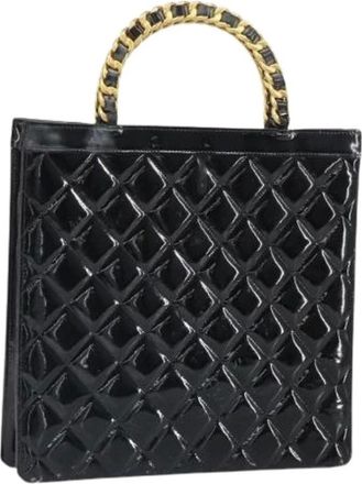 Chanel Pre-owned Handbags, female, Black, Size: ONE SIZE Pre-owned Leather Handbag