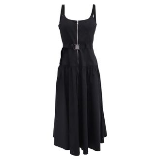 L'agence Rima Maxi Dress in Black Cotton