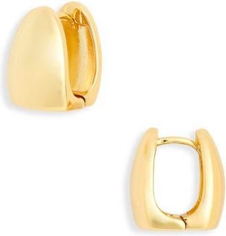Nordstrom Rack Demi-Fine Dome Huggie-Hoop Earrings in Gold at Nordstrom Rack