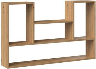 Hucoco Hucoco - lulu - Librería colgante - Estante de pared - 100x60x16 cm - Almacenamiento de pared de salón