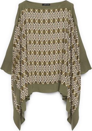Fiorella Rubino Blouses - Dames - Blouses - Groen - Xs/S - Satijn - Overhemden