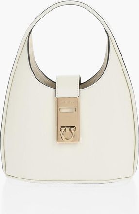 Ferragamo Leather Mini Hobo Bag With Removable Shoulder Strap Salvatore Ferragamo