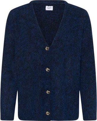 Saint Tropez Halfa SZ Cardigan - Dames - Vesten - Blauw - M - Truien & Vesten