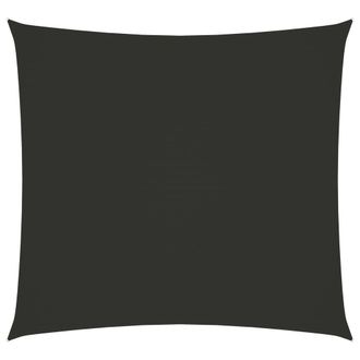 Berkfield Home Sunshade Sail Oxford Fabric Square 5x5 m Anthracite in Black