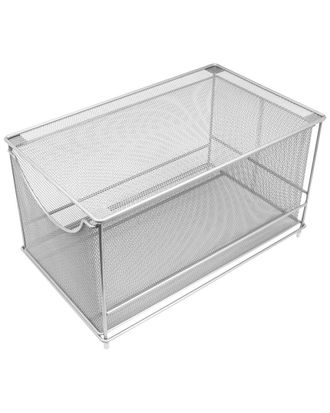 Sorbus Mesh Steel Cabinet Organizer Drawer With Cover