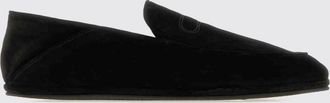 John Lobb Suede Loafers with Apron Toe and Rubber Sole