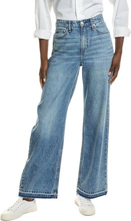 Rag & Bone Featherweight Logan Mid-Rise Orian Wide Leg Jean