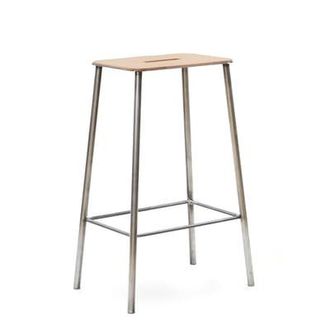 Frama Bar stool Adam - Beige - Steel - Designer Toke Lauridsen