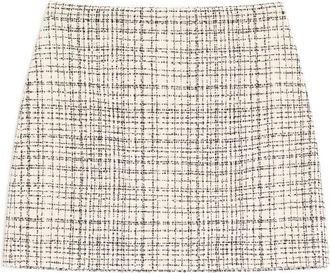 Valentino Square Tweed Miniskirt