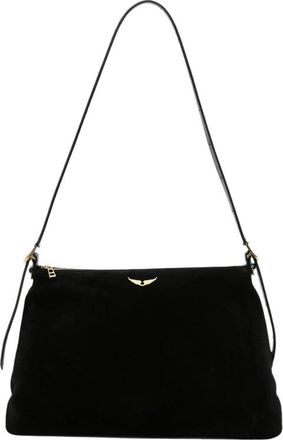 Zadig&Voltaire Jim Suede Bag - Dames - Schoudertassen - Zwart - ONE Size - Katoen - Tassen