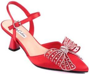 Lady Couture Leslie Pointed Toe Pump in Red at Nordstrom Rack, Size 12