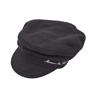 Karl Lagerfeld K/Sketch Baker Boy Cap - Dames - Petten - Zwart - ONE Size - Wol - Accessoires