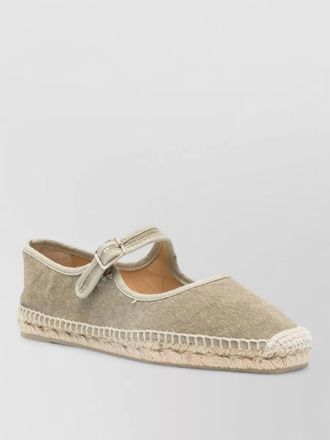 Castaner leather espadrille ballet flats
