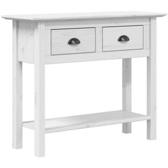 vidaXL Mesa Consola Bodo Madera Maciza De Pino Blanco 91x35x74 Cm Vidaxl