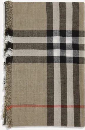 Burberry Sciarpa reversibile in lana e seta Check Man UNI