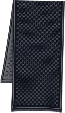 Gucci Wollen sjaal met patroon - Blauw
