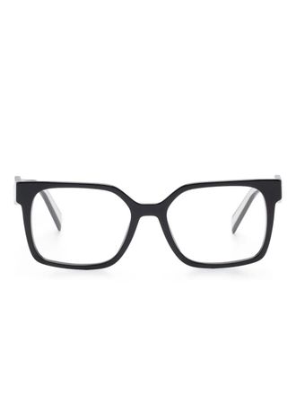 Prada square-frame glasses - women - Acetate - 54 - Black