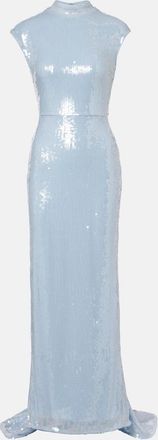 Rotate Abito lungo con paillettes