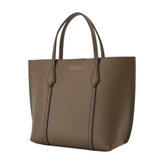 Tory Burch Womens Perry Tote Khaki Cowhide
