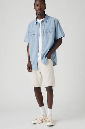 Levi's Short 468 larghi Lino+ Denim - Uomo - 36X9 - Bianco / Ecru Journal Lightweight Shorts