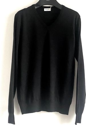 Saint Laurent Black Silk/Cashmere Jumper Size S