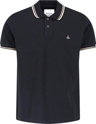 Vivienne Westwood Black Classic Cotton Polo Shirt