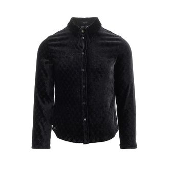 Gucci GG d&eacute;vor&eacute; velvet shirt Man 48