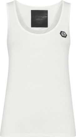 Philipp Plein Tank Top Original - Dames - Tops zonder mouwen - Wit - L - Tops