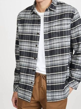 Rails Forrest Shirt In Heather Grey/ecru