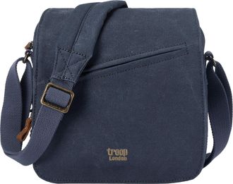 Troop London TRP0238 Classic Canvas Across Body Bag Denim