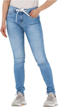 Calvin Klein Mid Rise Skinny Jeans - Dames - Skinny Jeans - Blauw - W26 L32 - Katoen - Jeans