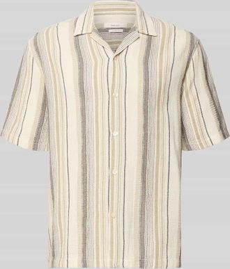 Selected Relaxed Fit Freizeithemd aus reiner Baumwolle Modell RLXCAL in Hellbraun, Gr&ouml;&szlig;e XXL