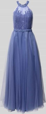 Laona Abendkleid mit Neckholder in Blau, Gr&ouml;&szlig;e 34