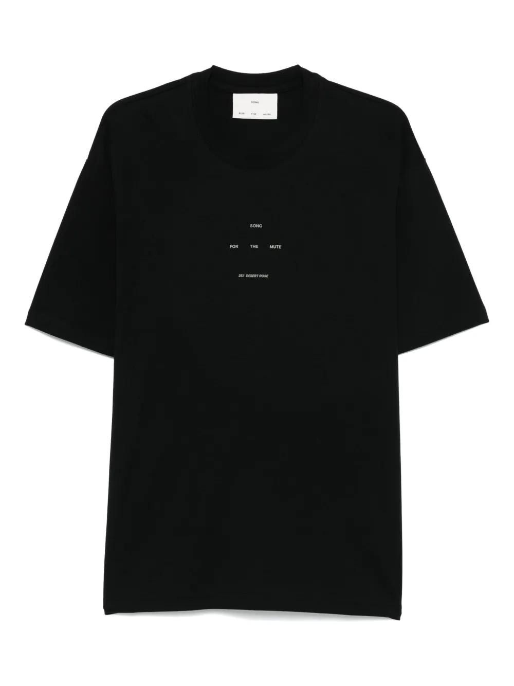 Song for the Mute: Black Printed T-Shirts now up to −60