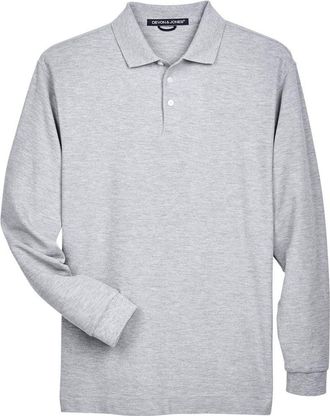 Devon & Jones Pima Piqu Long Sleeve Polo