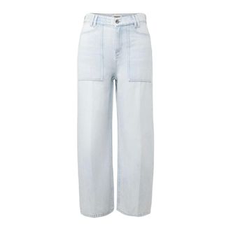 Drykorn Drykorn, Loose-fit Jeans, female, Blue, Size: W30 L34 Derive Cropped Jeans