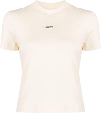 Jacquemus Le T-shirt Gros Grain top - women - Cotton/Elastane - M - Yellow