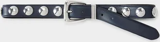 Veronica Beard Arch Studded Leather Belt
