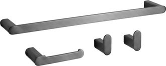 Rea Juego De Perchas Para Ba&ntilde;o Rea Mati Titanium