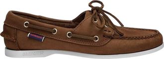 Sebago Womens/Ladies Jaqueline Nubuck Boat Shoes (Dark Brown) - Size UK 3.5