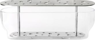 Fritz Hansen Ikebana Vase Long, Edelstahl / Glas