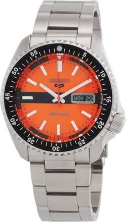Seiko 5 Sports Automatic Orange Dial Mens Watch SRPK11K1