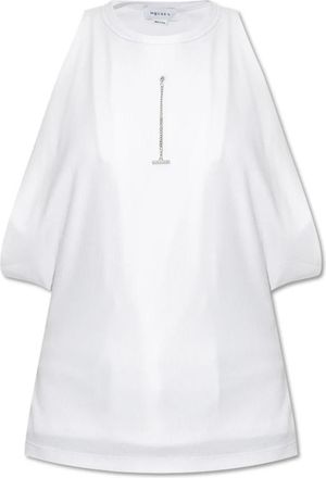 Alexander McQueen Ronde hals top - Dames - Tops zonder mouwen - Wit - S - Katoen - Tops