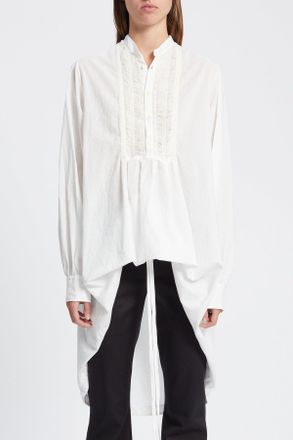 Ann Demeulemeester Ati High Comfort Hemd mit gekr&auml;useltem Plastron