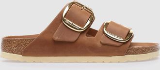 Birkenstock Sandales Arizona Big Buckle Cuir Cognac