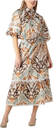 Kudibal Copenhagen Kleedjes, Dames, Veelkleurig, S, Elina Maxi Jurk