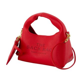 Marc Jacobs Womens The Micro Sack Crossbody - Marc Jacobs Leather Red Cowhide Bags Crossbodies