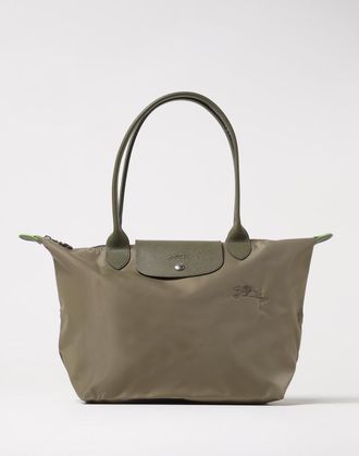 Longchamp Borsa Le Pliage Green M Longchamp in nylon riciclato e pelle